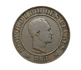 Бельгия 20 сантимов 1861 г. (Des Belges)