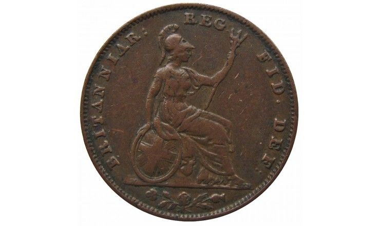Великобритания 1 фартинг 1856 г.