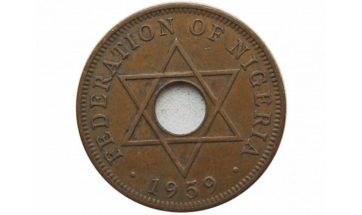 Нигерия 1 пенни 1959 г.