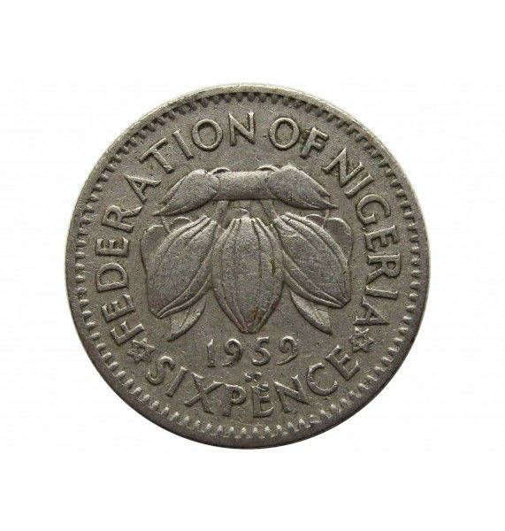 Нигерия 6 пенсов 1959 г.