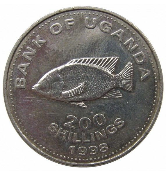 Уганда 200 шиллингов 1998 г.