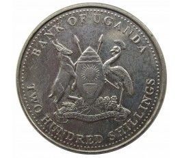Уганда 200 шиллингов 1998 г. Уганда 200 шиллингов 1998 г.