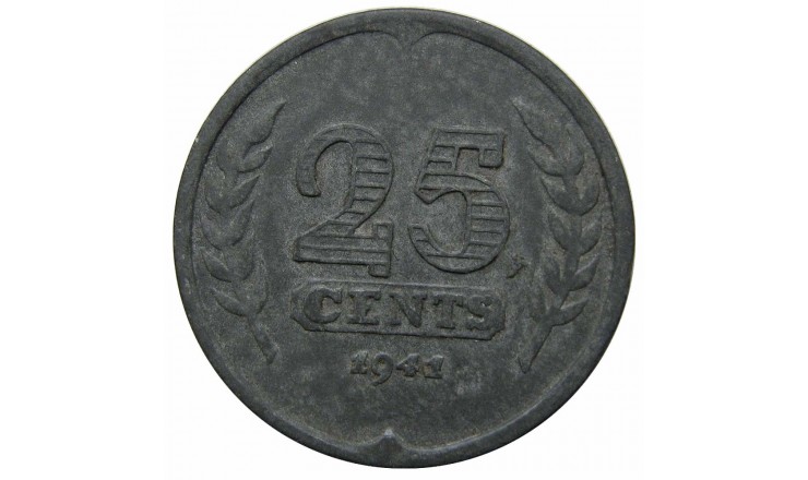 Нидерланды 25 центов 1941 г.