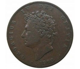 Великобритания 1/2 пенни 1826 г.