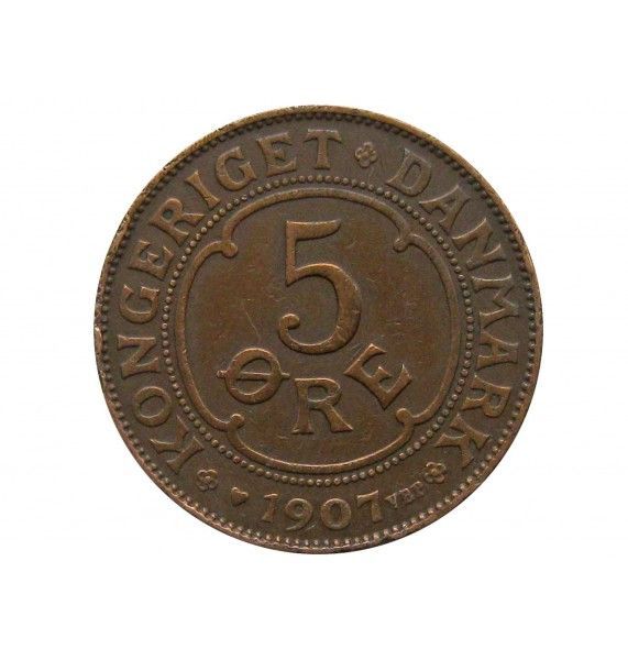 Дания 5 эре 1907 г.