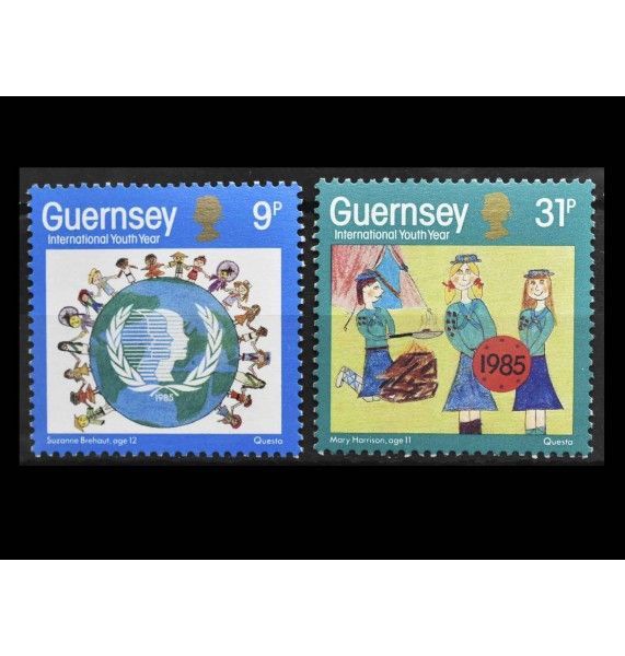 Гернси 1985 г. "Международный год молодежи"