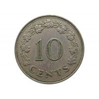 Мальта 10 центов 1972 г.