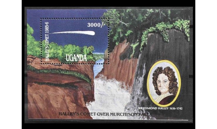 Уганда 1986 г. "Комета Галлея"