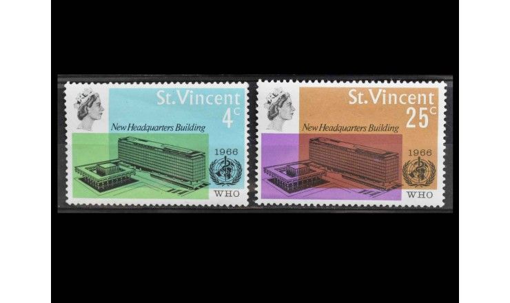 Сент-Винсент 1966 г. "Открытие штаб-квартиры Всемирного банка в Женеве" Сент-Винсент 1966 г. "Открытие штаб-квартиры Всемирного банка в Женеве"
