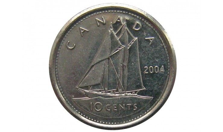 Канада 10 центов 2004 г.