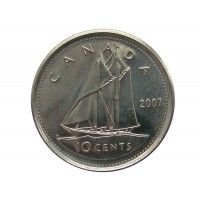 Канада 10 центов 2007 г.