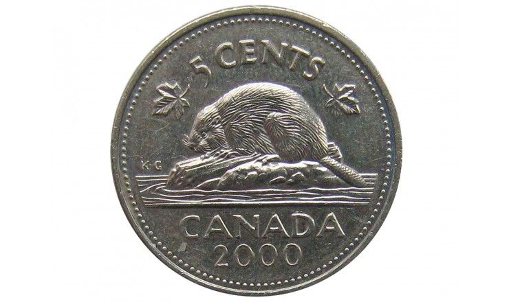 Канада 5 центов 2000 г.