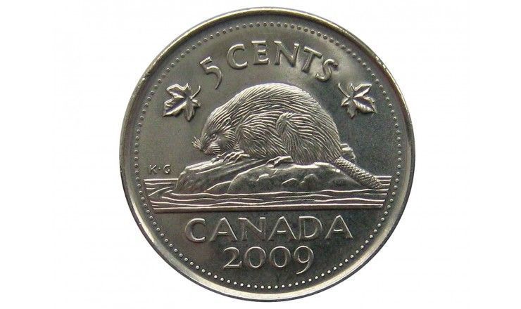 Канада 5 центов 2009 г.