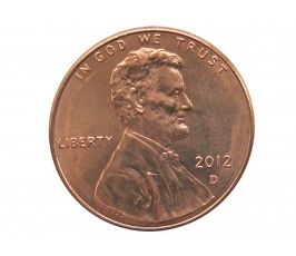 США 1 цент 2012 г. D