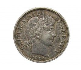 США дайм (10 центов) 1904 г.