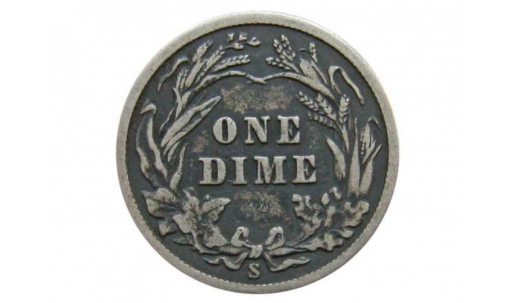 США дайм (10 центов) 1911 г. S