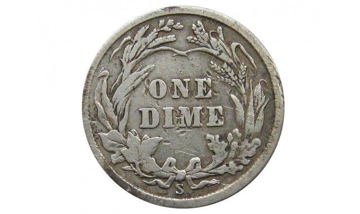 США дайм (10 центов) 1912 г. S