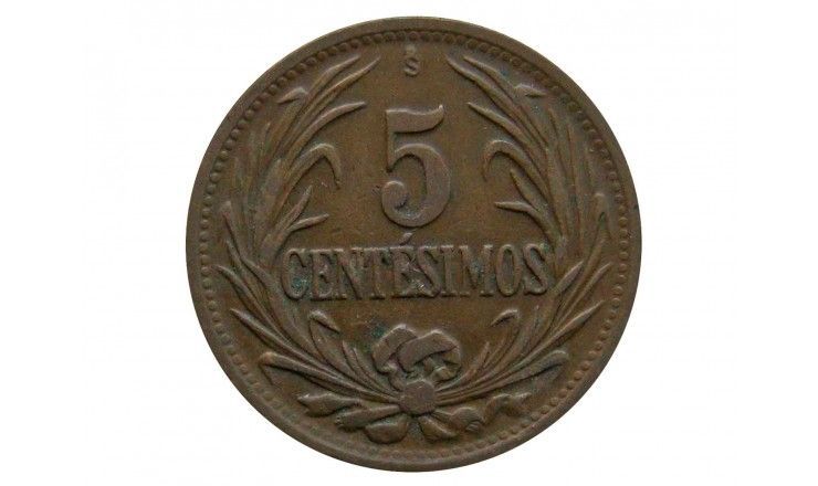 Уругвай 5 сентесимо 1944 г.