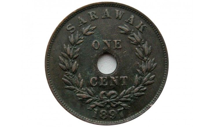 Саравак 1 цент 1897 г. H