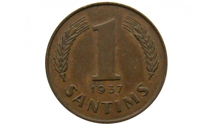 Латвия 1 сантим 1937 г.