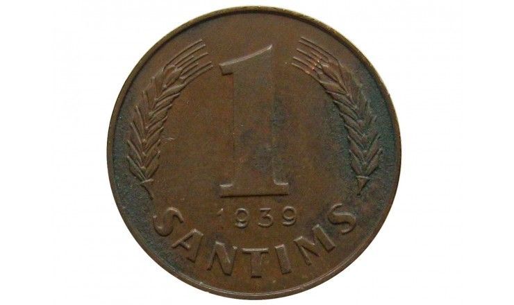 Латвия 1 сантим 1939 г.