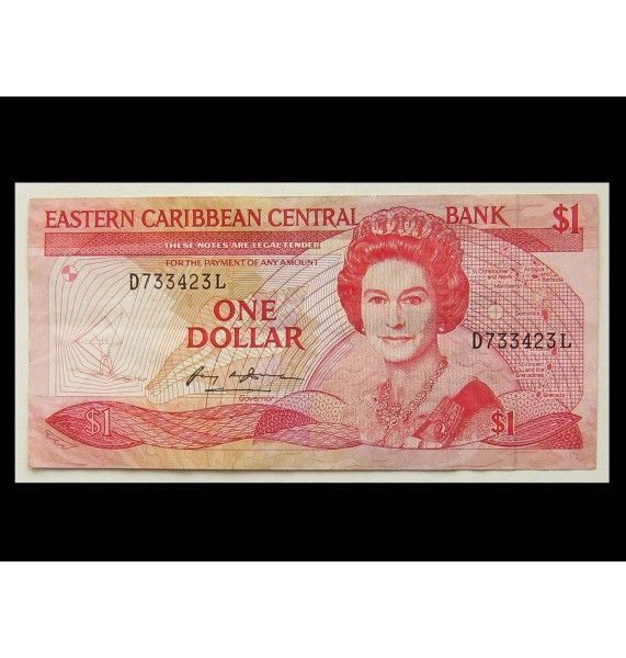 Восточно-Карибские штаты 1 доллар 1988-89 гг.