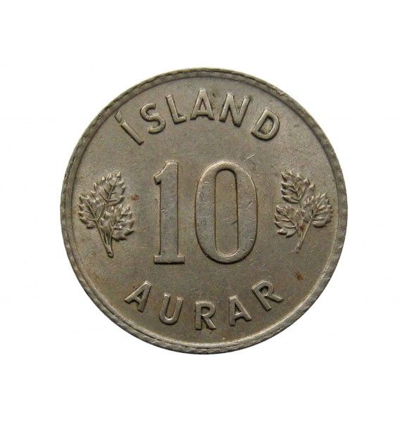 Исландия 10 аурар 1953 г.