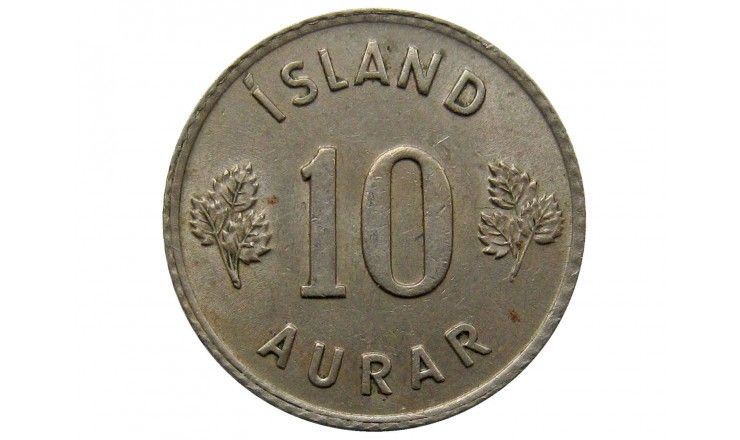 Исландия 10 аурар 1953 г.