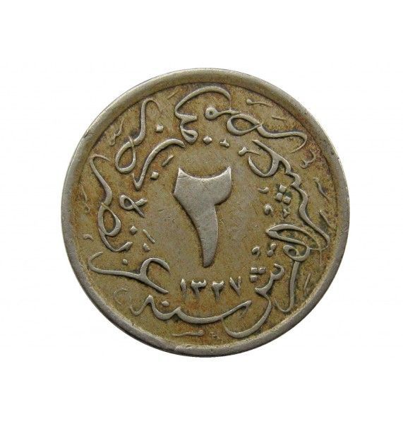 Египет 2/10 гирша 1911 (1327/4) г.