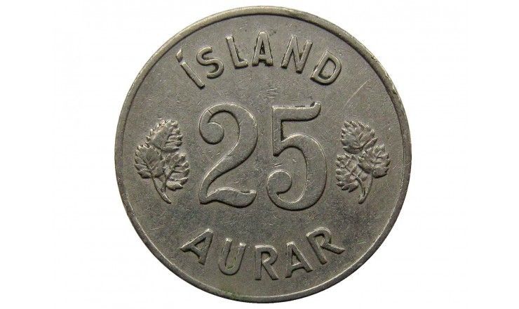 Исландия 25 аурар 1954 г.