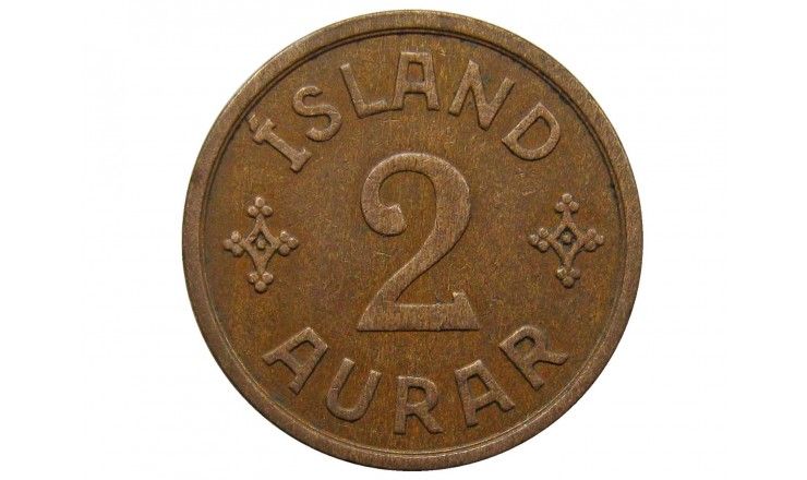 Исландия 2 аурар 1938 г.