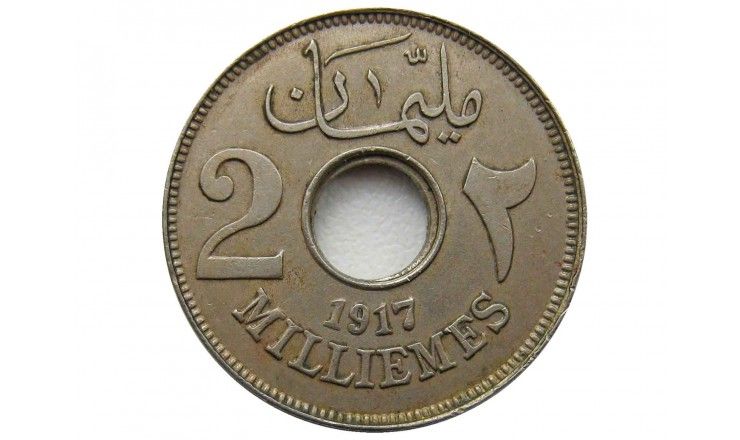 Египет 2 миллима 1917 г.