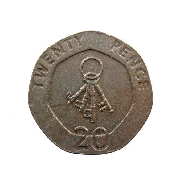 Гибралтар 20 пенсов 2005 г.