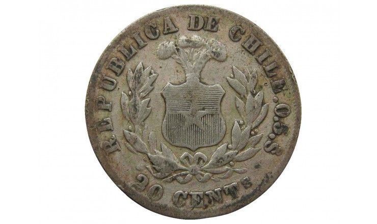 Чили 20 сентаво 1880 г.