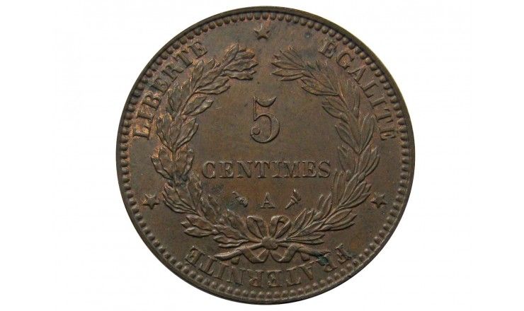 Франция 5 сантимов 1897 г. А