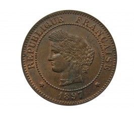 Франция 5 сантимов 1897 г. А