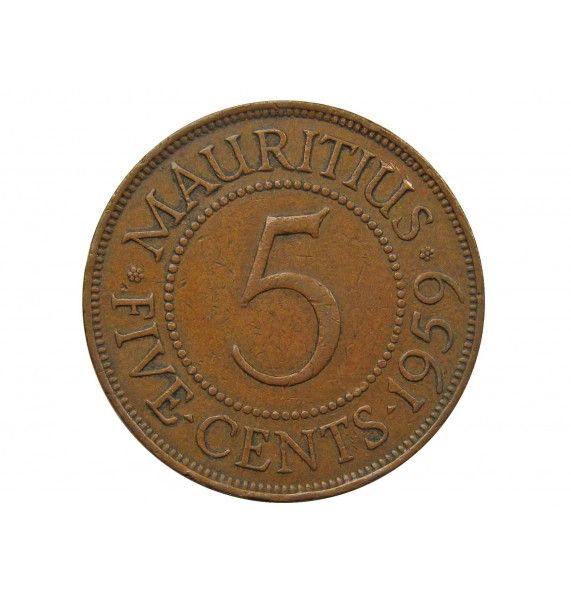 Маврикий 5 центов 1959 г.