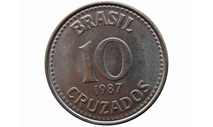 Бразилия 10 крузадо 1987 г.