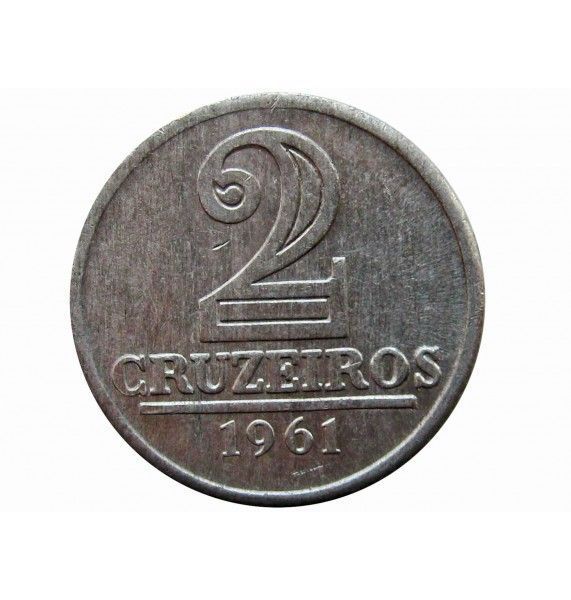 Бразилия 2 крузейро 1961 г.