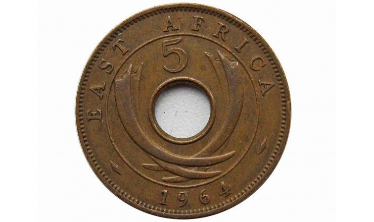 Британская Восточная Африка 5 центов 1964 г.