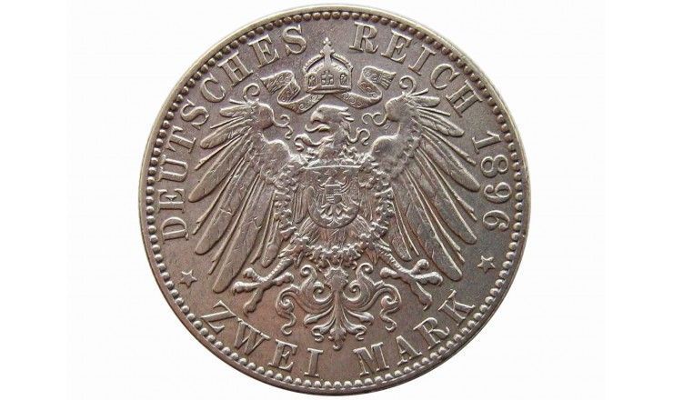Гамбург 2 марки 1896 г.