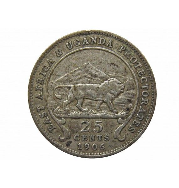 Британская Восточная Африка 25 центов 1906 г.