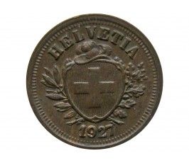 Швейцария 1 раппен 1927 г.