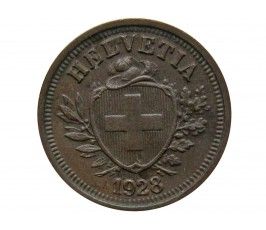 Швейцария 1 раппен 1928 г.
