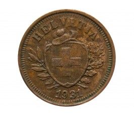 Швейцария 1 раппен 1931 г.