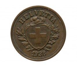 Швейцария 1 раппен 1938 г.