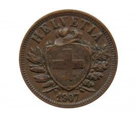 Швейцария 2 раппена 1907 г.