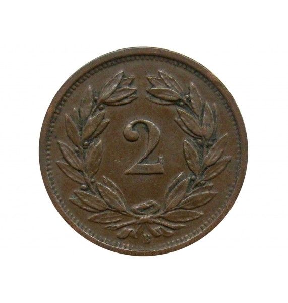 Швейцария 2 раппена 1925 г.