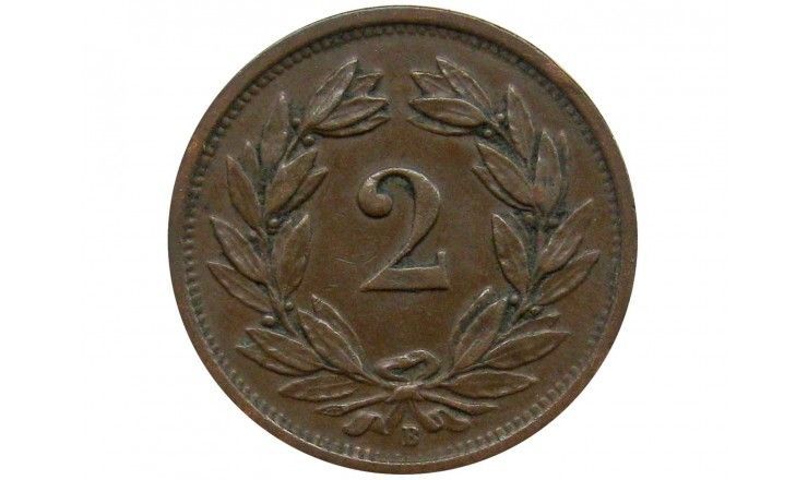 Швейцария 2 раппена 1925 г.