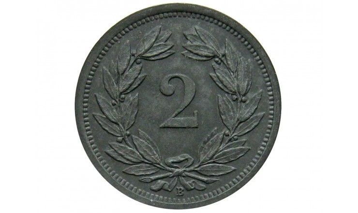 Швейцария 2 раппена 1944 г.